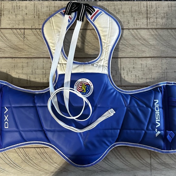 ♥️ DXV Vision Taekwondo Martial Arts Chest Protector - Picture 2 of 4